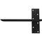 Ekena Millwork 2 1/2"W x 12"D Floating Steel Heavy Duty Wall Mount, Powder Coated Black BKTM02X12FWPBL - alternate 3